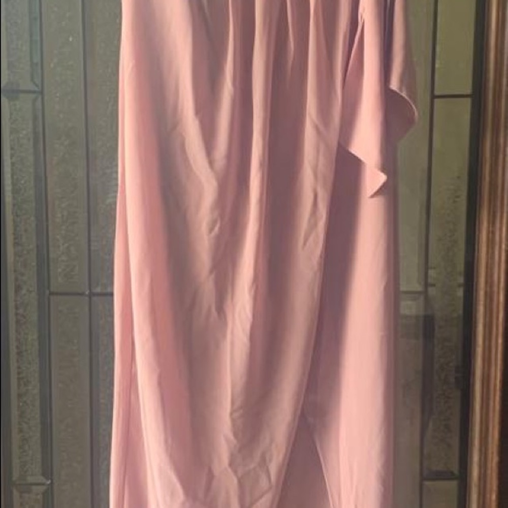 ASOS Maxi Wrap Dress in Pink/Mauve w/ Tags. Size 8 but runs small. Fits like a 2 - Picture 4 of 4